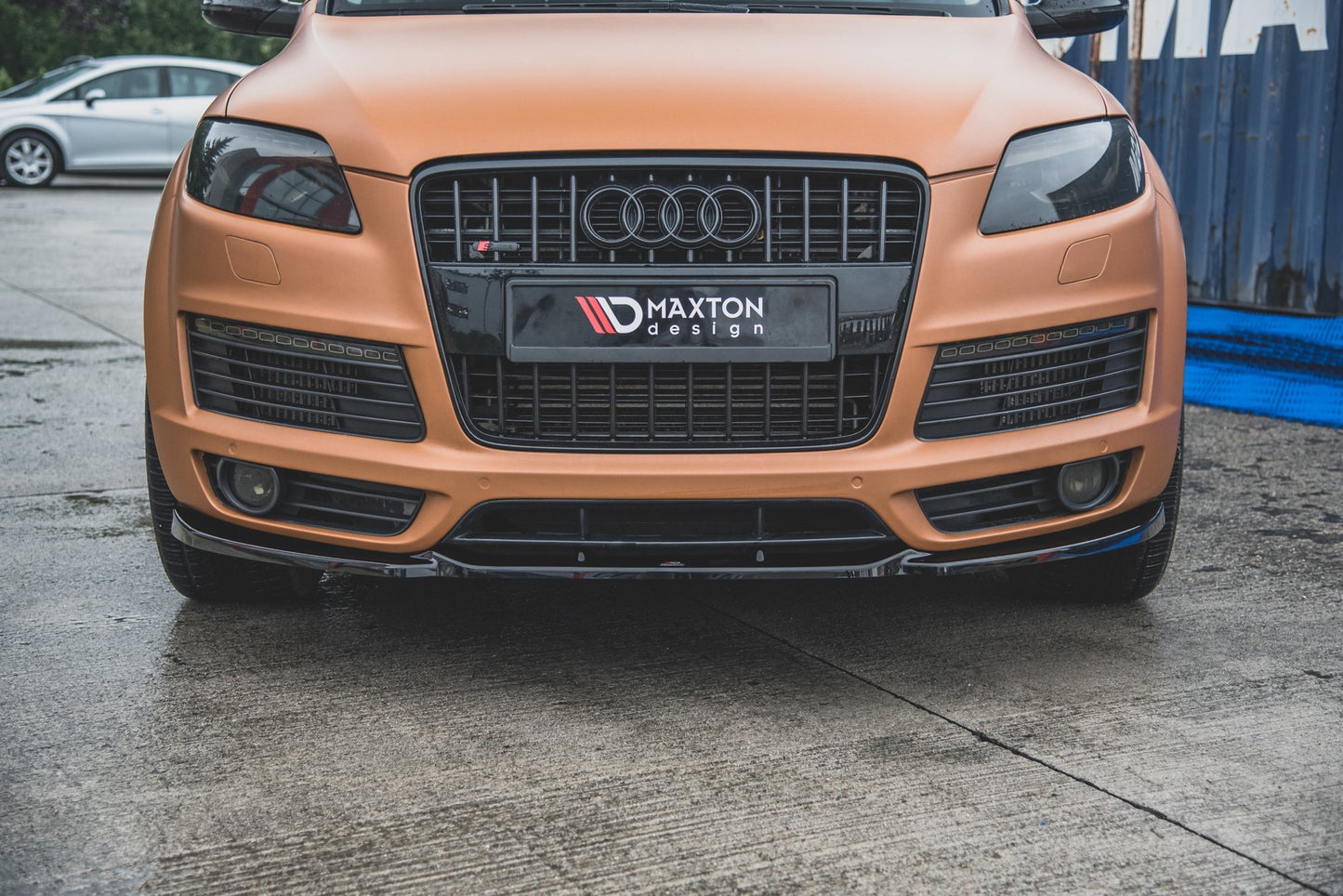 Front Ansatz für Audi Q7 S-Line Mk.1 schwarz Hochglanz