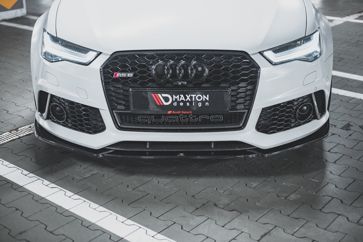 Front Ansatz V.4 für Audi RS6 C7 Carbon Look