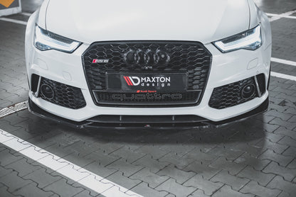 Front Ansatz V.4 für Audi RS6 C7 Carbon Look