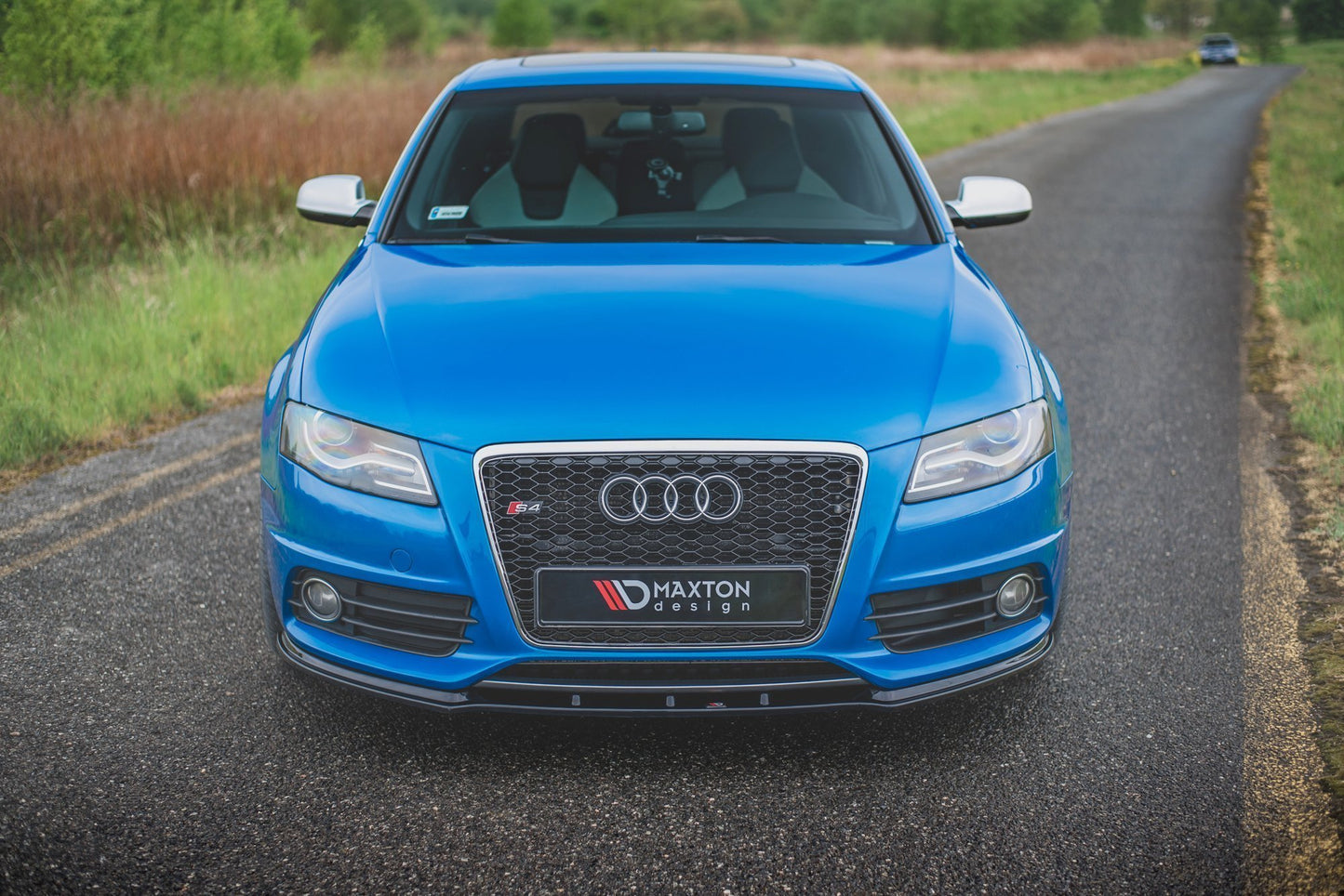 Front Ansatz für Audi S4 / A4 S-Line B8  schwarz Hochglanz