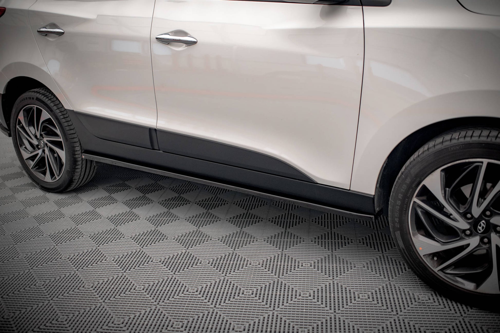 Seitenschweller Ansatz für Hyundai ix35 Mk1 Carbon Look
