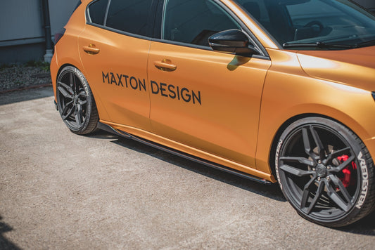 Seitenschweller Ansatz für V.4 Ford Focus ST / ST-Line Mk4 schwarz matt