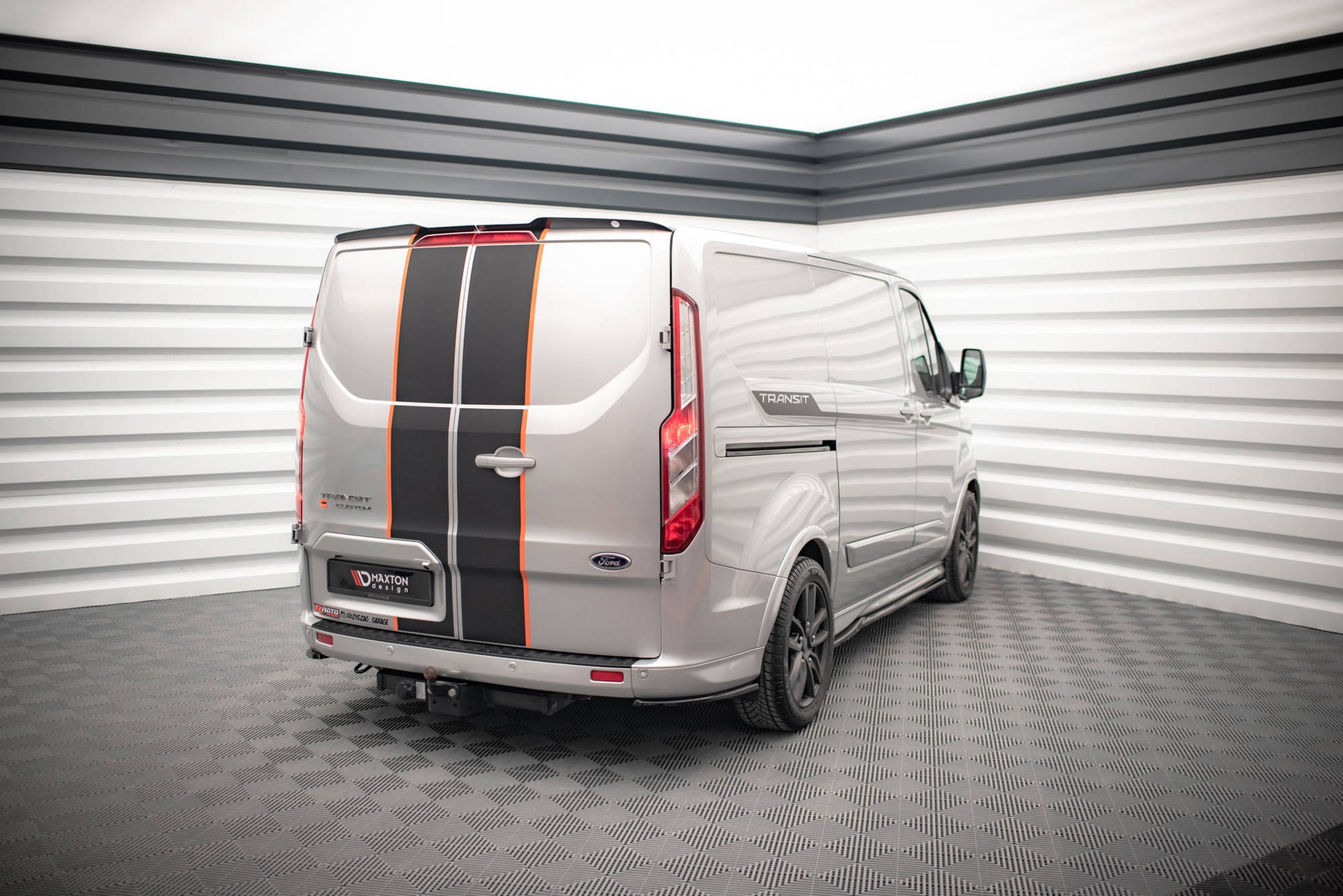 Spoiler CAP für Ford Transit Custom ST-Line Mk1 Facelift schwarz matt