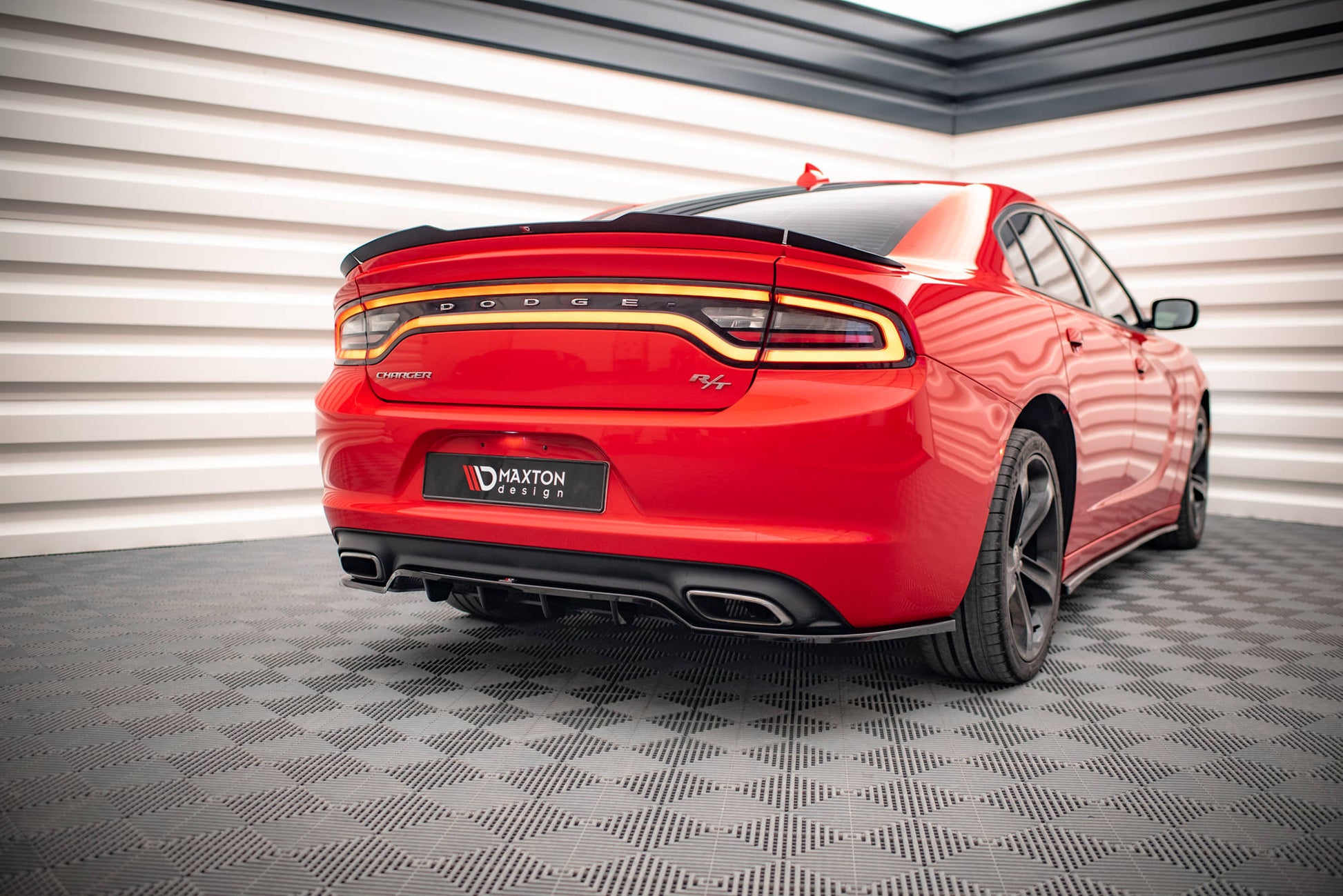 Spoiler CAP für Paket Dodge Charger RT Mk7 Facelift Carbon Look