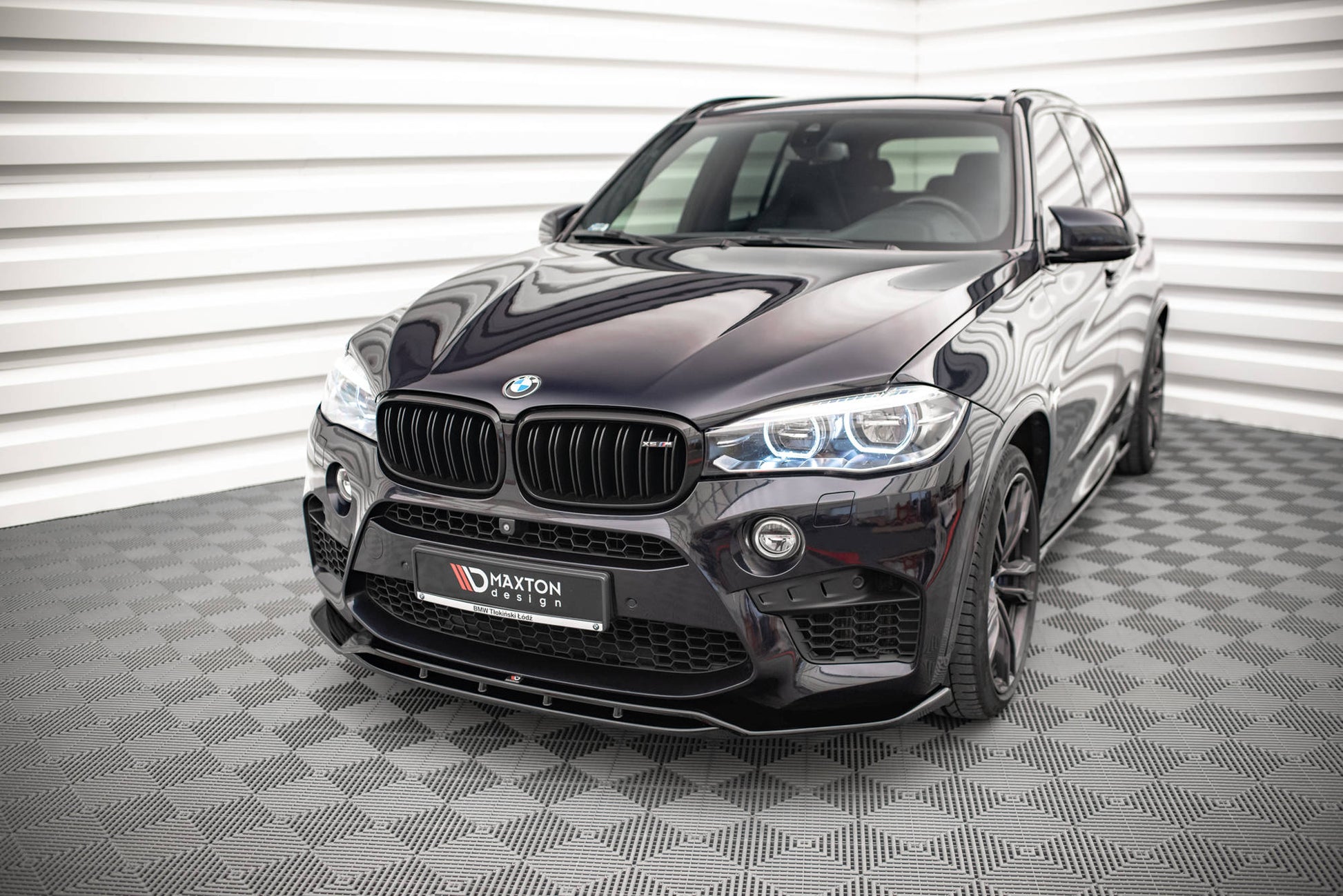 Front Ansatz V.2 für BMW X5 M F15 schwarz matt
