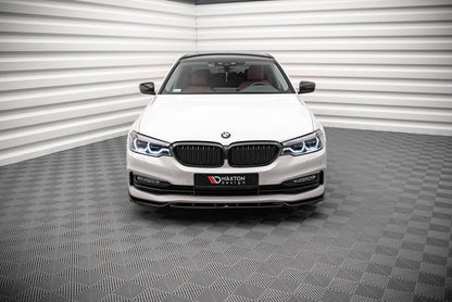Front Ansatz V.2 für BMW 5er G30 schwarz Hochglanz