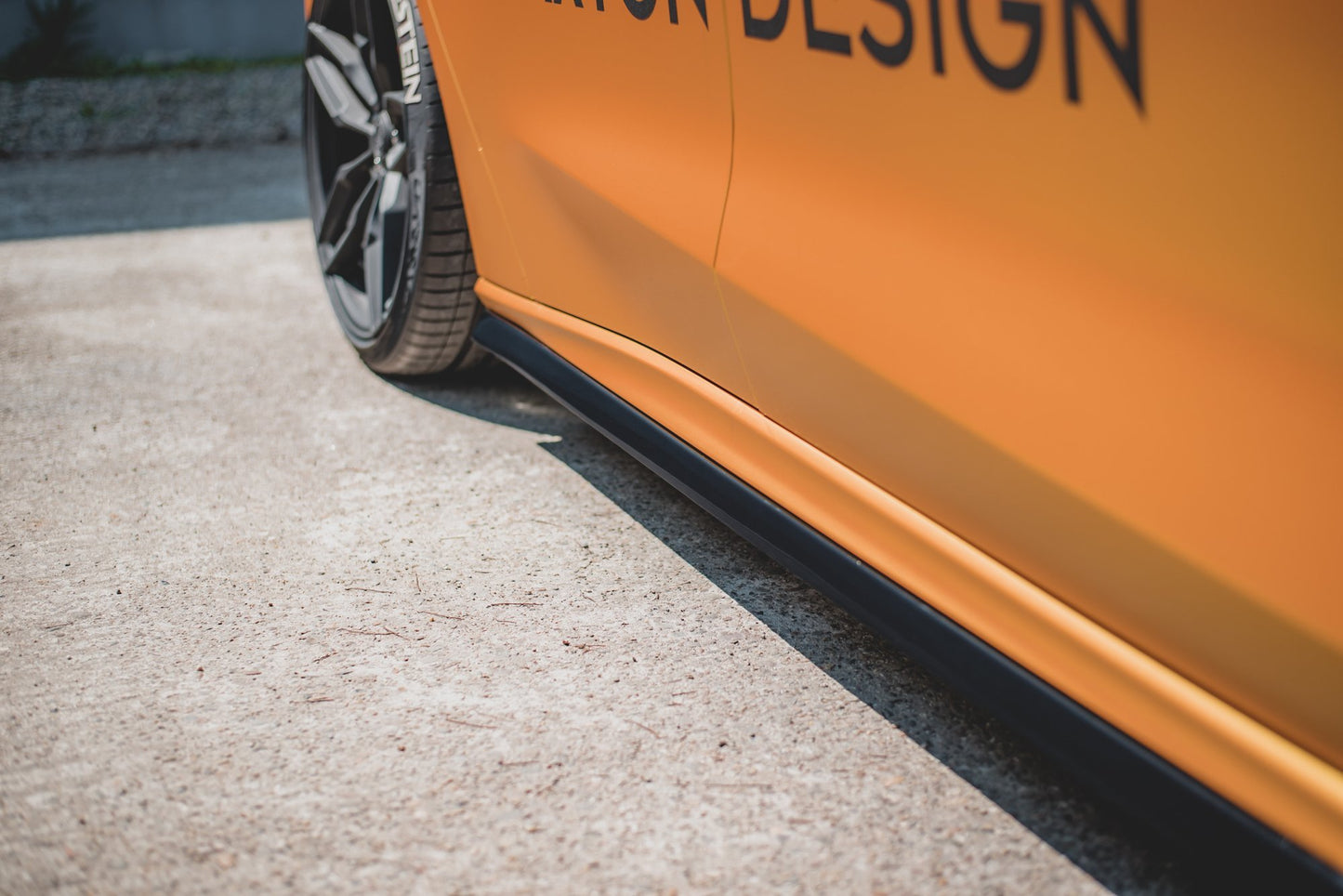 Seitenschweller Ansatz für V.5 Ford Focus ST / ST-Line Mk4 schwarz Hochglanz