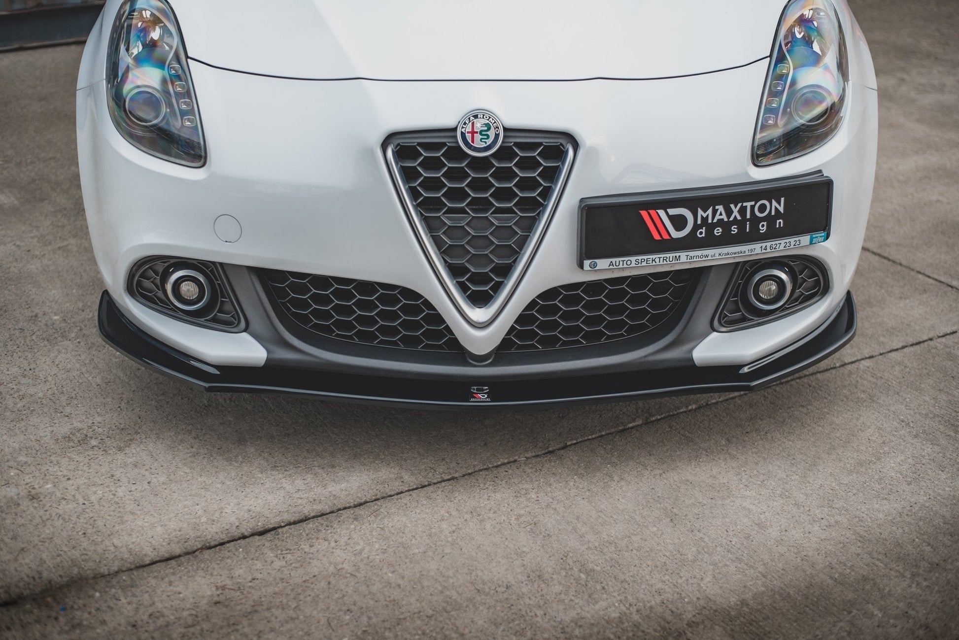 Front Ansatz V.2 für Alfa Romeo Giulietta  schwarz matt