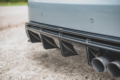 Diffusor Heck Ansatz V.2 für Ford FIesta Mk8 ST schwarz matt