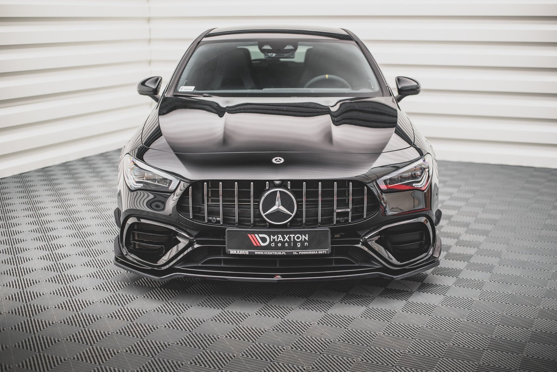 Front Ansatz V.3 für Mercedes-AMG CLA 45 Aero C118 schwarz matt