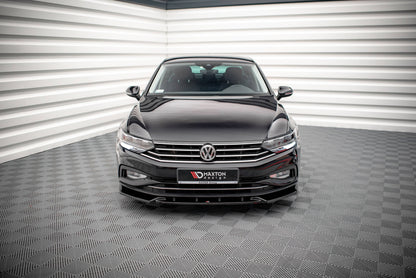 Front Ansatz V.2 für Volkswagen Passat B8 Facelift schwarz matt