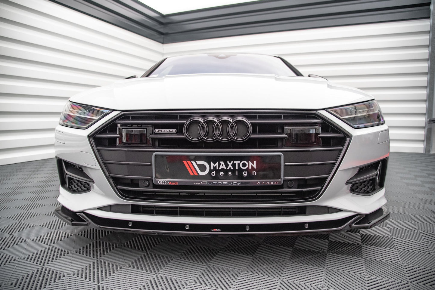 Front Ansatz V.1 für Audi A7 C8 schwarz matt