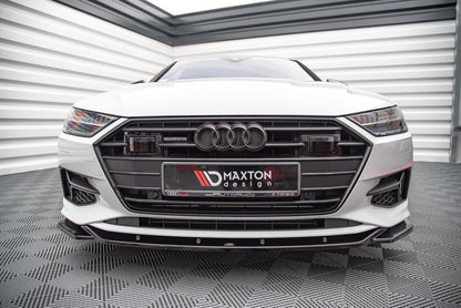 Front Ansatz V.1 für Audi A7 C8 schwarz matt