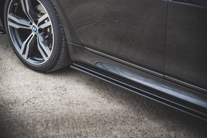 Seitenschweller Ansatz für BMW 7 M-Paket G11 Carbon Look