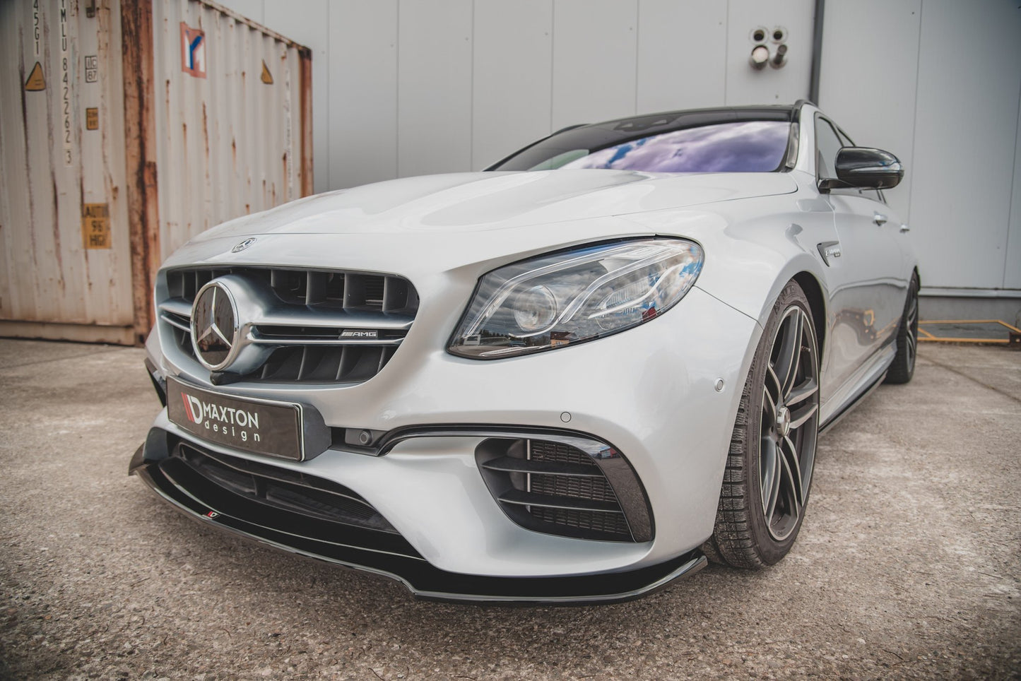 Front Ansatz V.1 für Mercedes-Benz E63 AMG Kombi/Limousine S213/W213 schwarz matt