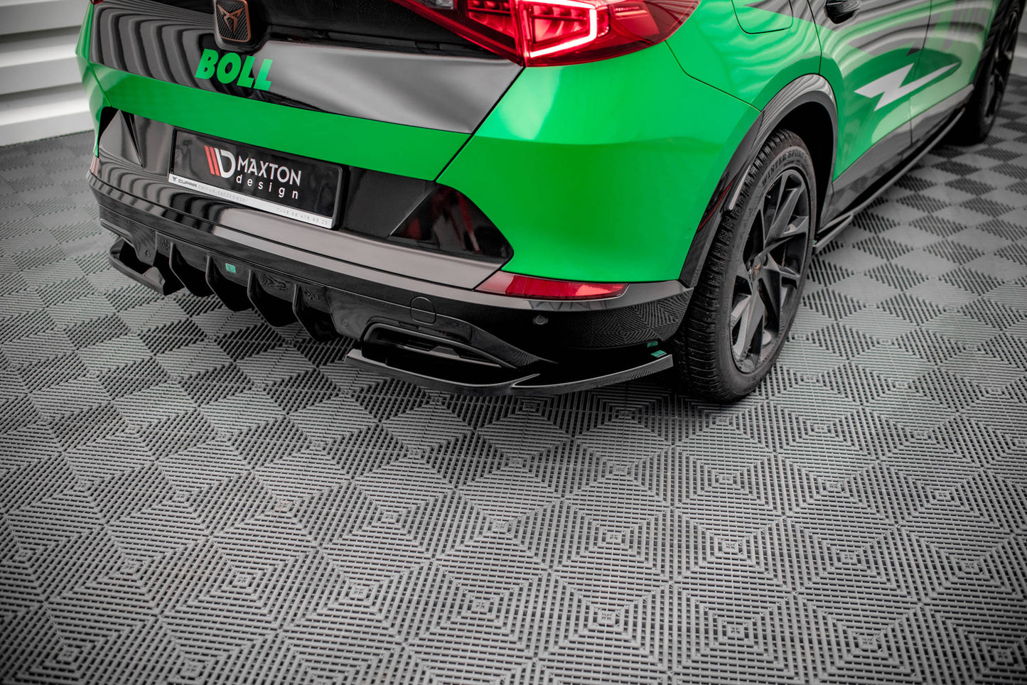 Heck Ansatz Flaps Diffusor V.2 für Cupra Formentor schwarz matt