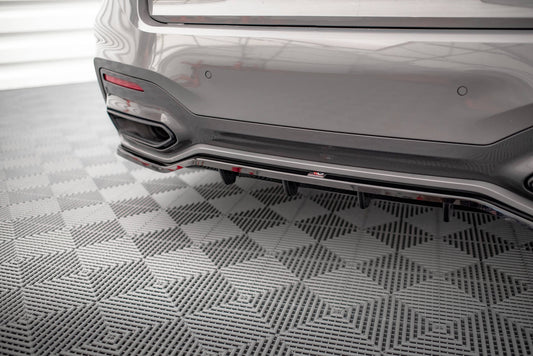 Mittlerer Diffusor Heck Ansatz DTM Look für BMW 7 M-Paket G11 Facelift Carbon Look