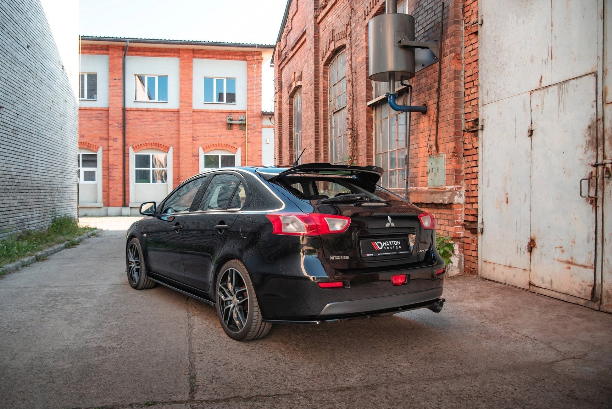 Seitenschweller Ansatz für Mitsubishi Lancer Mk8 Carbon Look