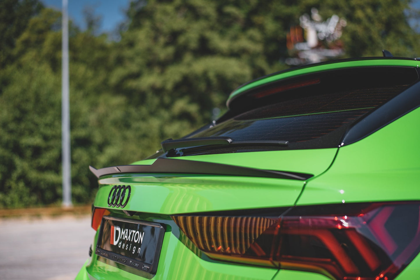 Spoiler CAP für Audi RSQ3 / Q3 S-Line Sportback F3 schwarz matt