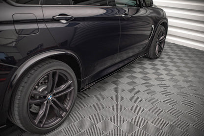 Seitenschweller Ansatz für BMW X5 M F15 schwarz matt