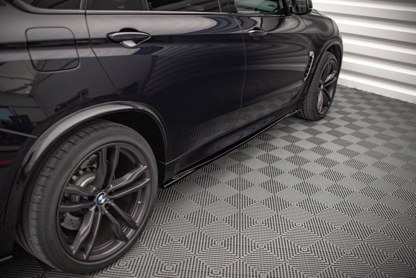 Seitenschweller Ansatz für BMW X5 M F15 Carbon Look