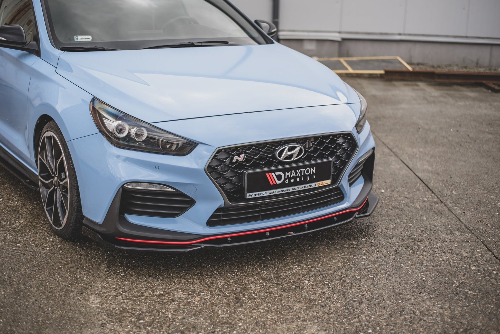 Front Ansatz V.4 für Hyundai I30 N Mk3 Hatchback/ Fastback schwarz matt