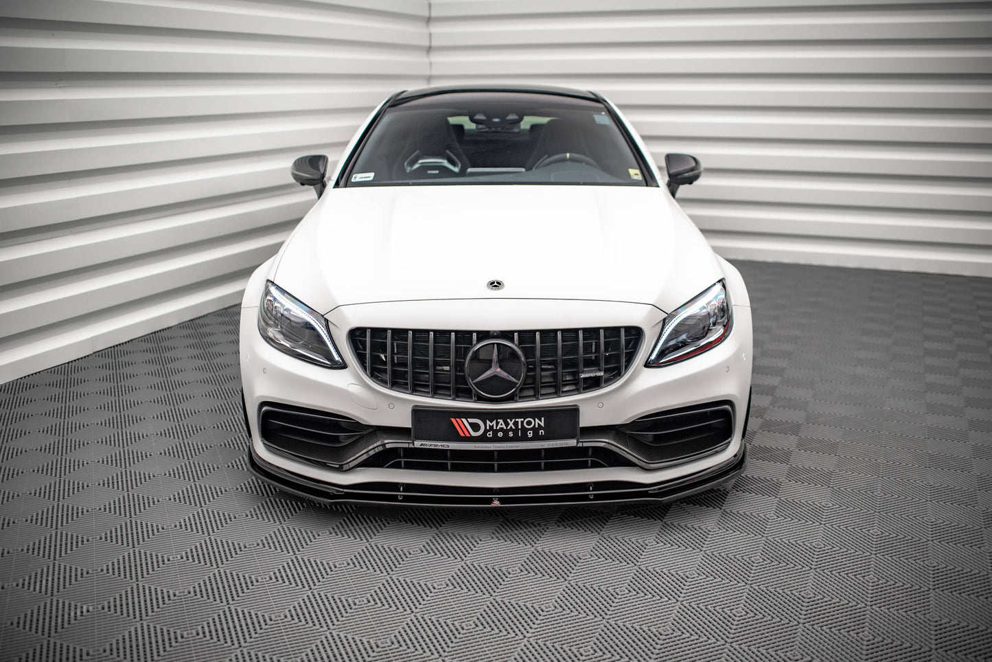 Front Ansatz V.1 für Mercedes-AMG C63 Coupe C205 Facelift Carbon Look
