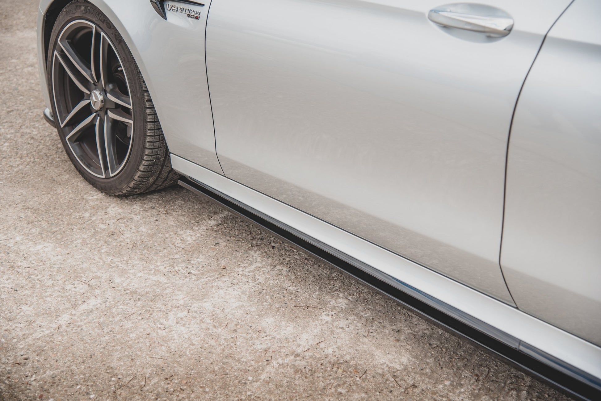 Seitenschweller Ansatz für Mercedes-Benz E63 AMG Kombi/Limousine S213/W213 Carbon Look