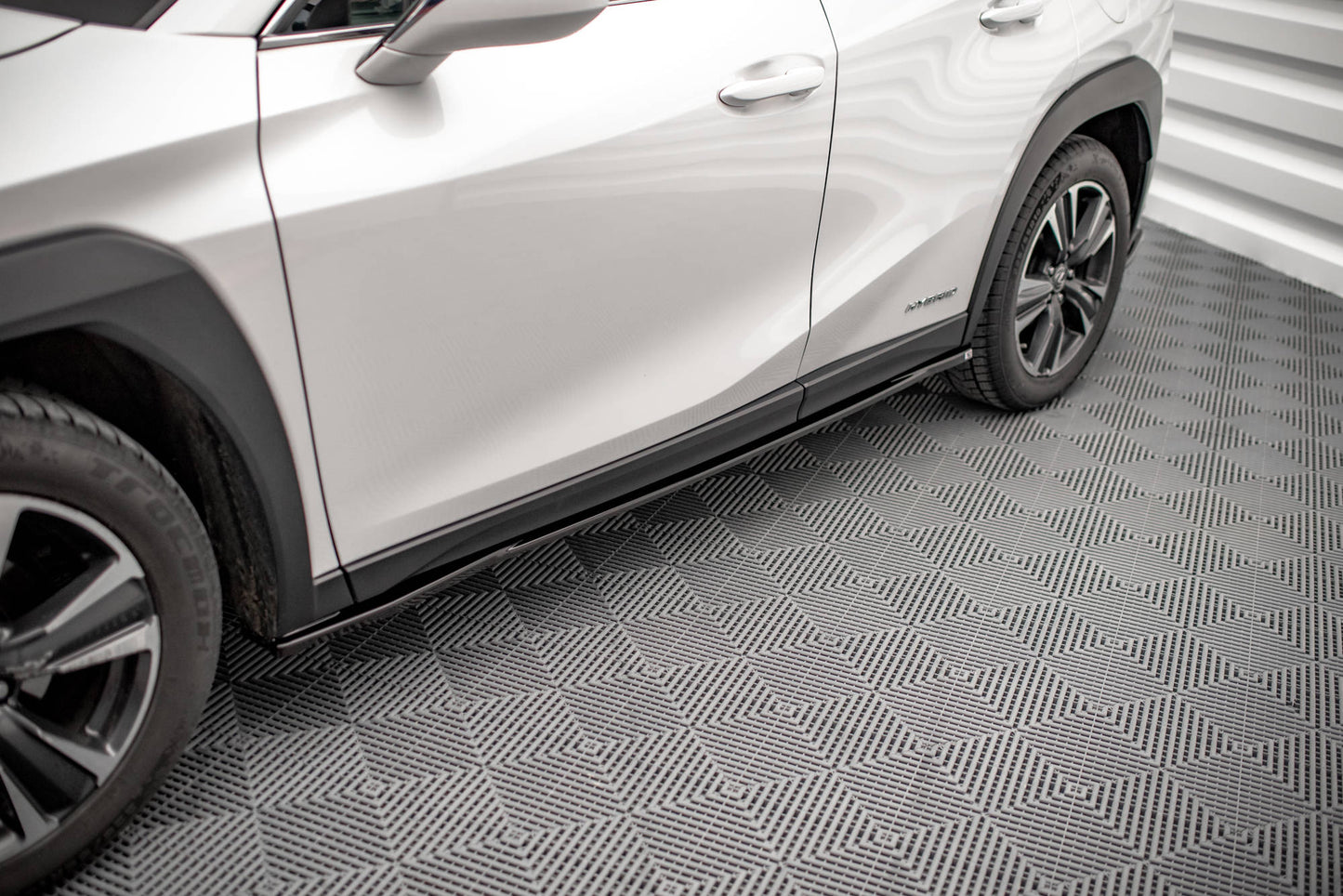 Seitenschweller Ansatz für Lexus UX Mk1 schwarz matt