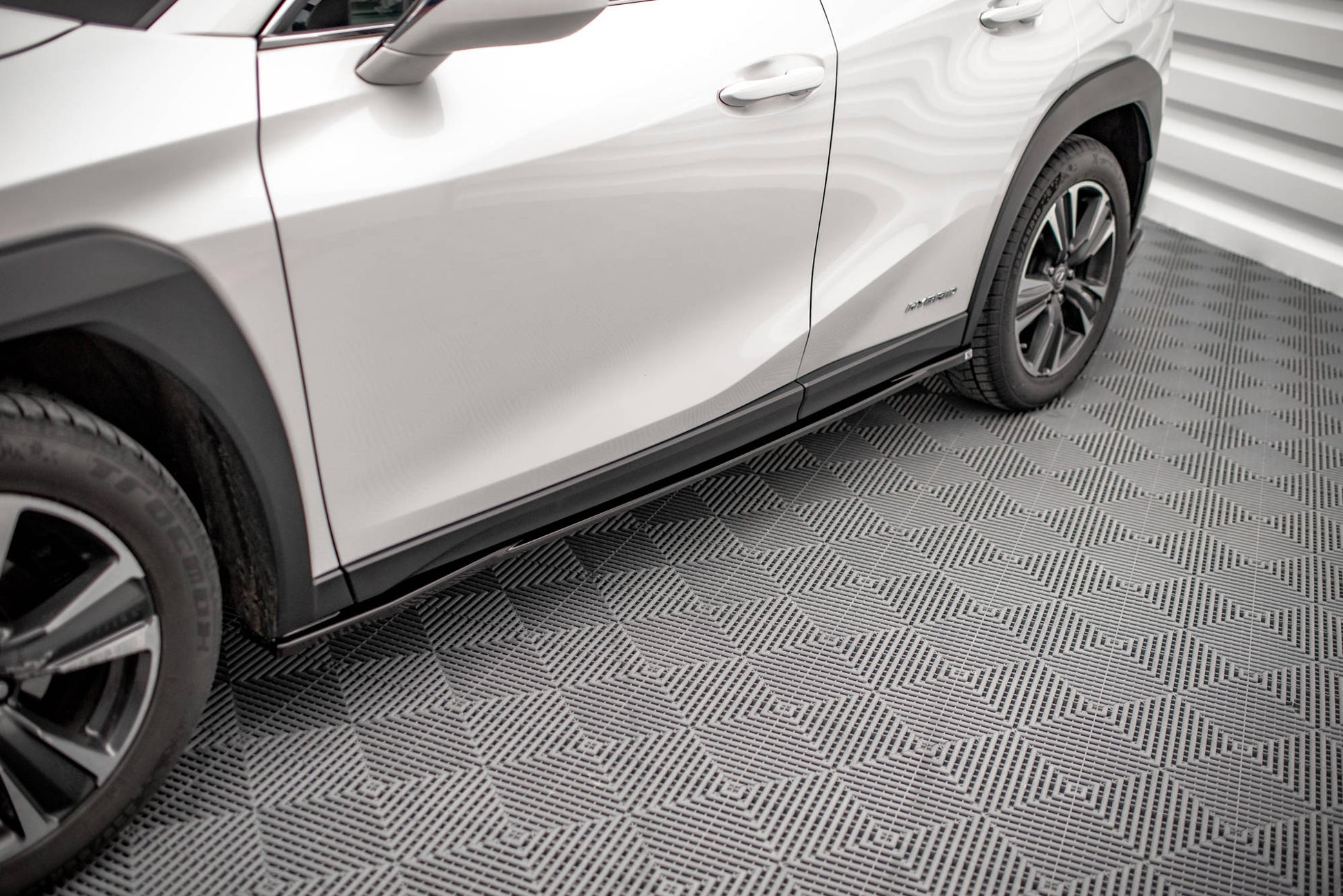 Seitenschweller Ansatz für Lexus UX Mk1 schwarz matt