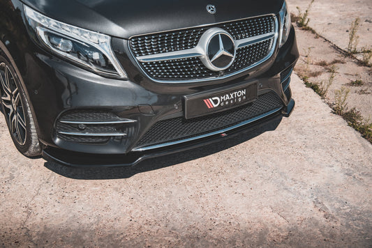 Front Ansatz V.4 für Mercedes-Benz V-Klasse AMG-Line W447 Facelift schwarz Hochglanz