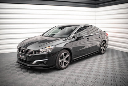 Seitenschweller Ansatz für Peugeot 508 GT Mk1 Facelift schwarz matt