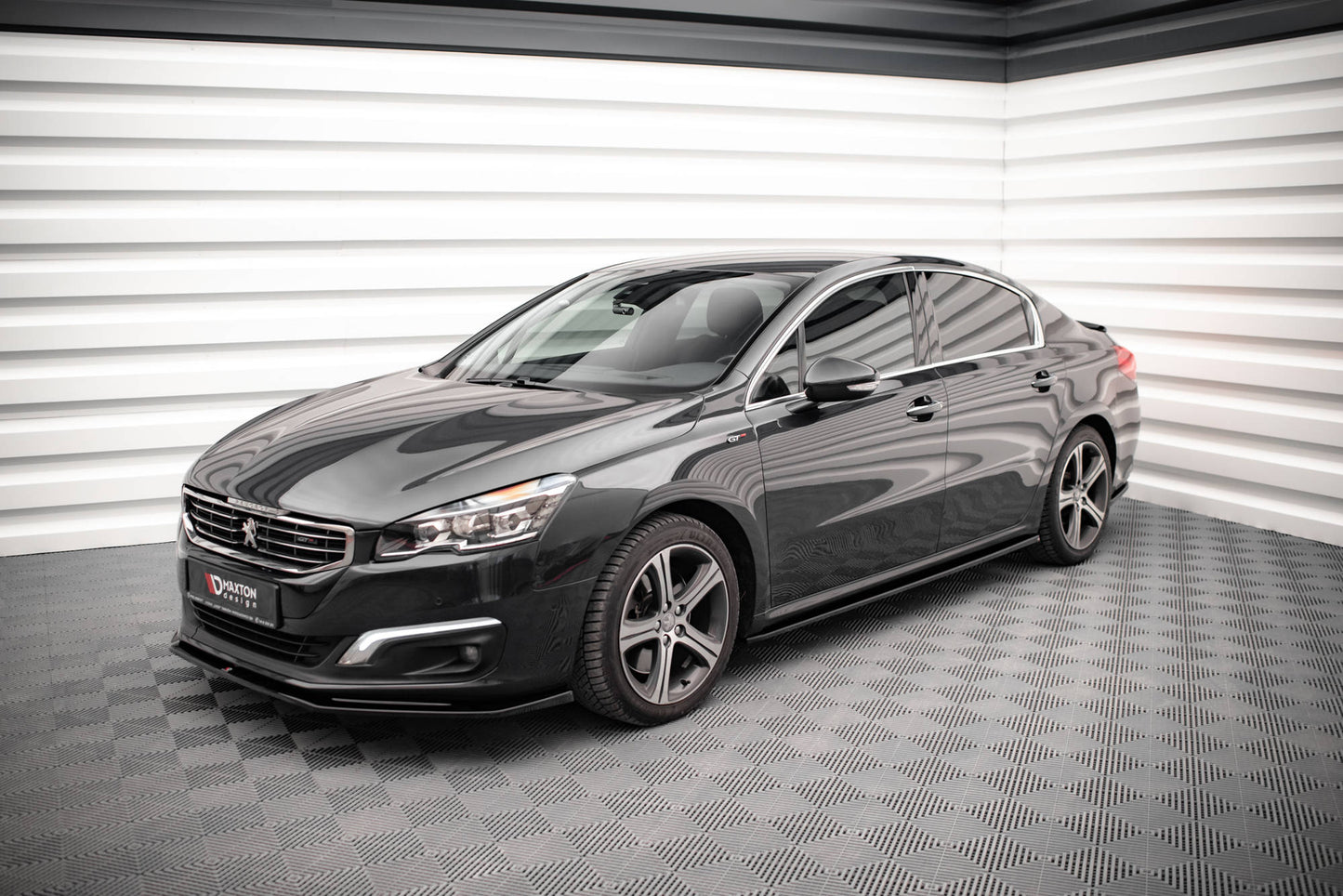 Seitenschweller Ansatz für Peugeot 508 GT Mk1 Facelift schwarz Hochglanz