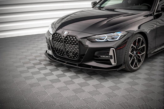 Front Flaps BMW 4er M-Paket G22 schwarz Hochglanz