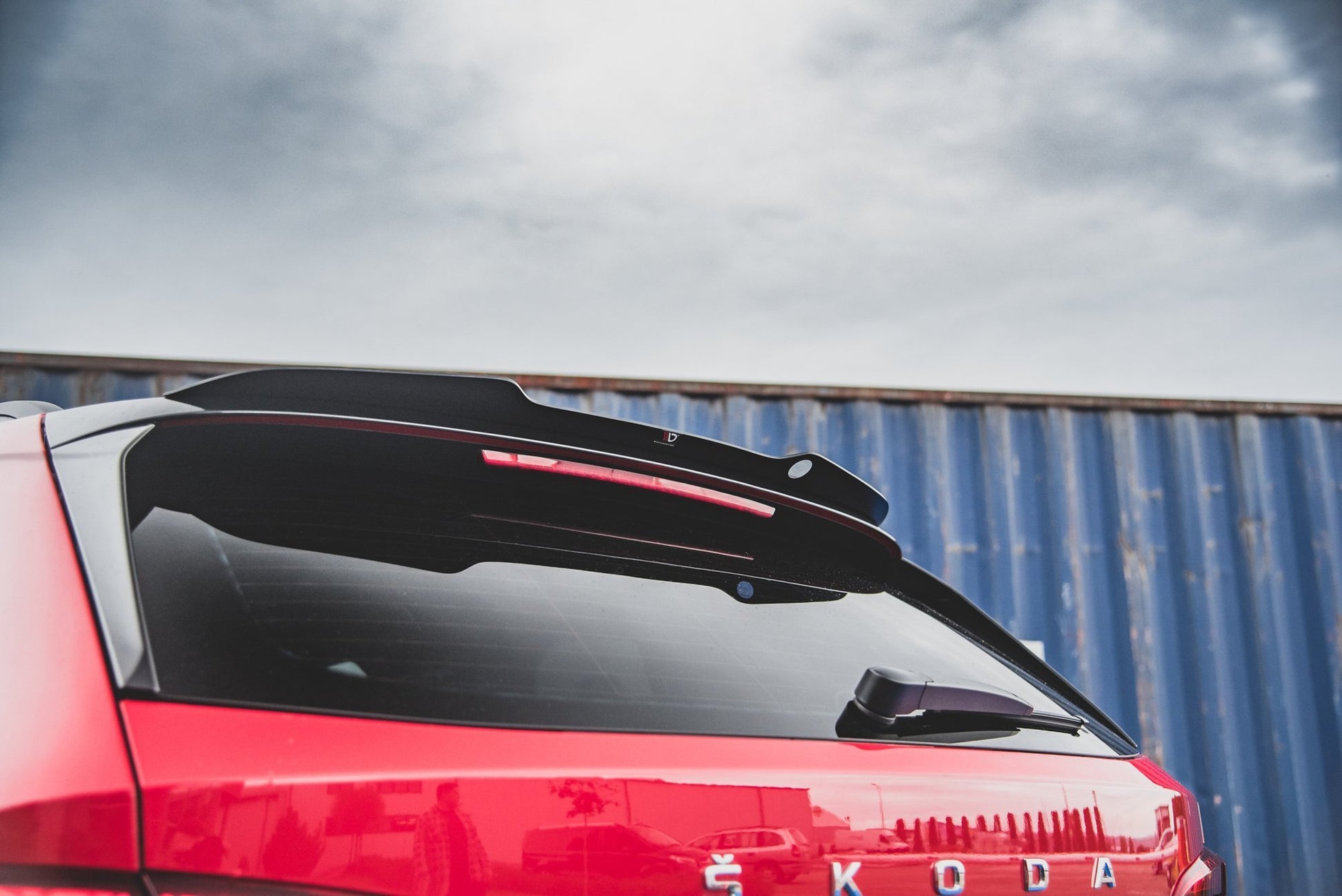 Spoiler CAP für Skoda Kamiq schwarz Hochglanz