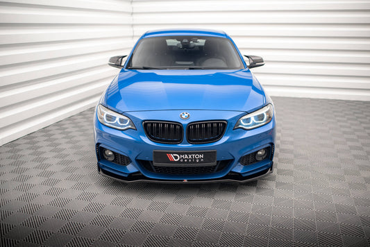 Front Ansatz V.1 für BMW 2 M-Paket F22 schwarz matt