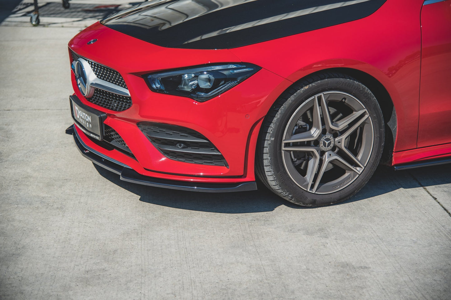 Front Ansatz V.2 für Mercedes-Benz CLA A35 AMG / AMG-Line C118 Carbon Look