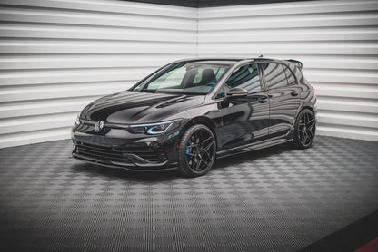 Front Ansatz V.3 für Volkswagen Golf R Mk8 schwarz Hochglanz