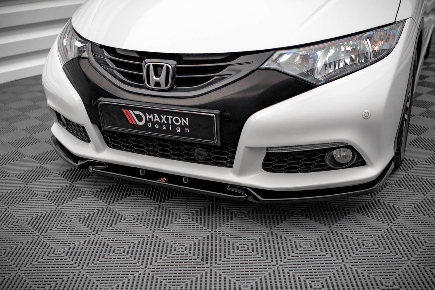 Front Ansatz V.2 für Honda Civic Mk9 schwarz matt