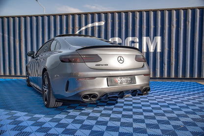 Heck Ansatz Flaps Diffusor für Mercedes-AMG E53 Coupe C238 Carbon Look