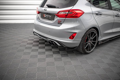 Heck Ansatz Flaps Diffusor V.1 für Ford Fiesta ST Mk8 Carbon Look