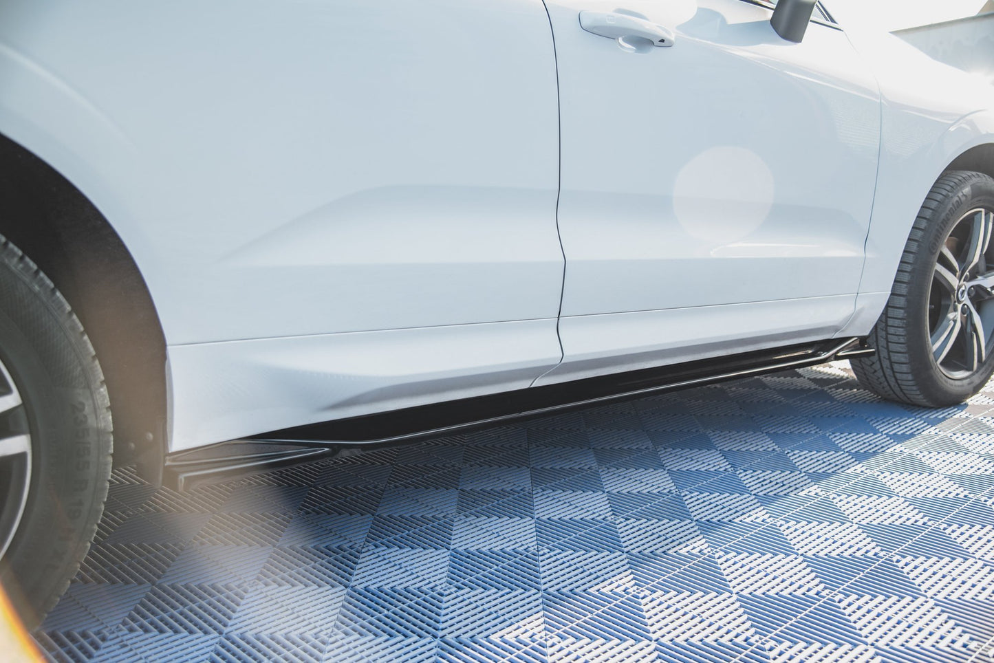 Seitenschweller Ansatz für Volvo XC60 Mk2 R-Design Carbon Look
