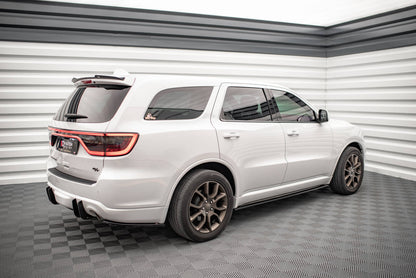 Heck Ansatz Flaps Diffusor für Dodge Durango RT Mk3 schwarz matt