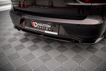 Mittlerer Diffusor Heck Ansatz für Seat Exeo Carbon Look