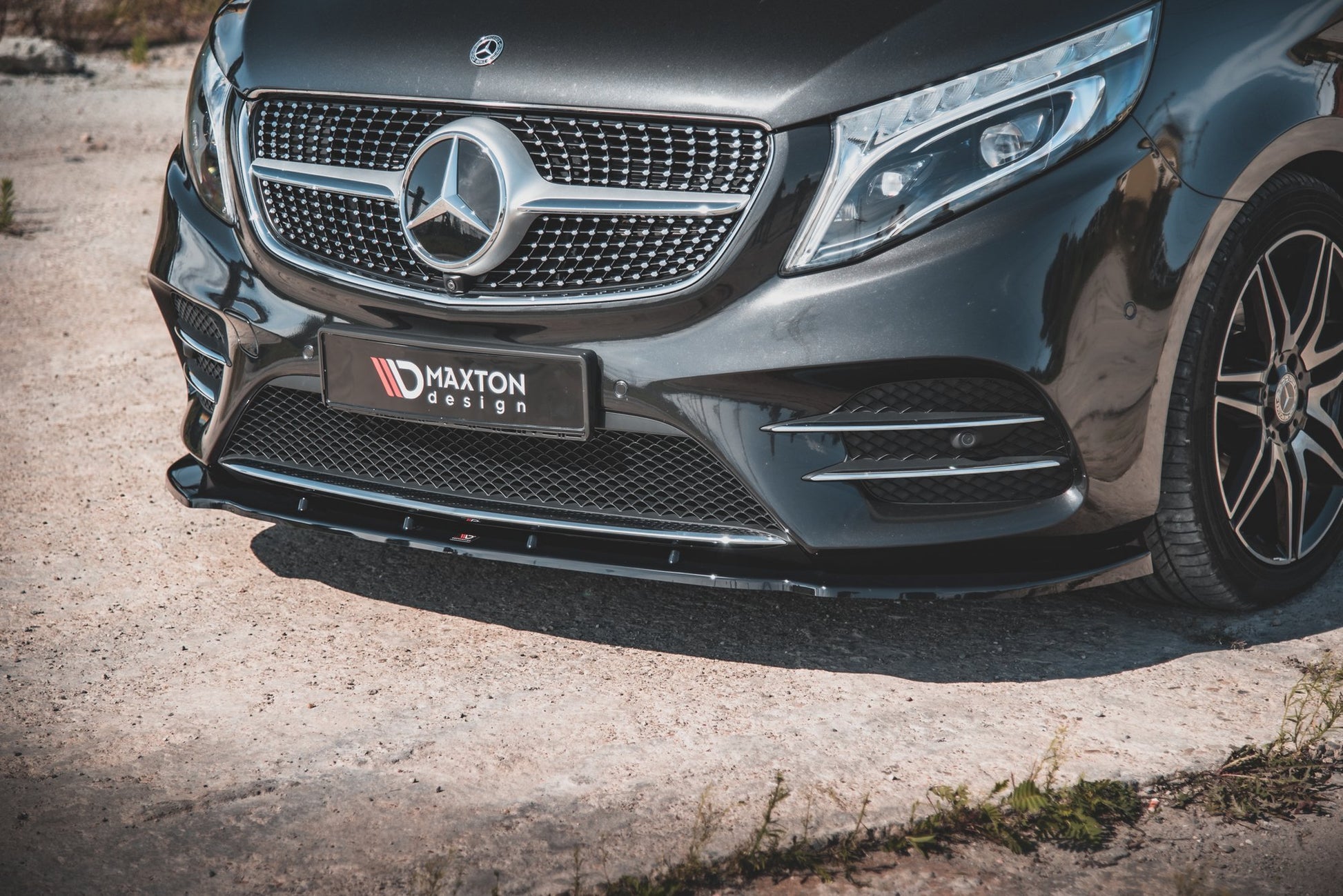 Front Ansatz V.2 für Mercedes-Benz V-Klasse AMG-Line W447 Facelift Carbon Look