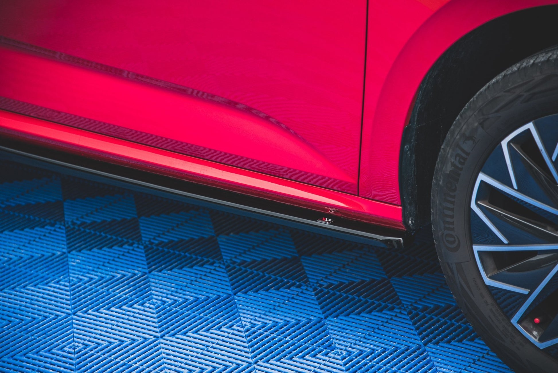 Seitenschweller Ansatz für Skoda Kamiq Carbon Look