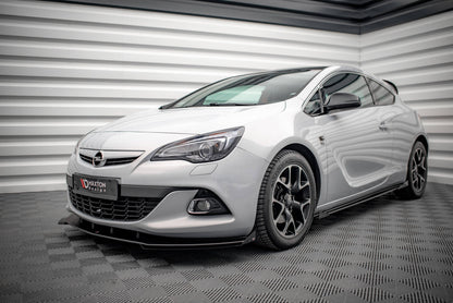 Front Flaps Opel Astra GTC OPC-Line J schwarz Hochglanz