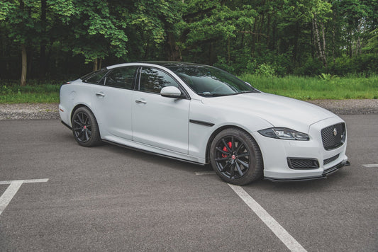 Seitenschweller Ansatz für Jaguar XJ X351 Carbon Look