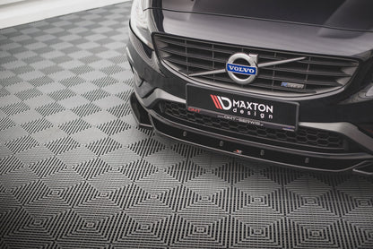 Front Ansatz V.2 für Volvo S60 R-Design Mk2 schwarz matt