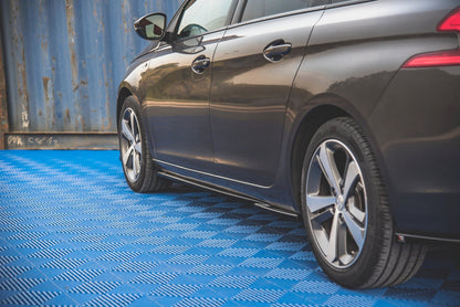 Seitenschweller Ansatz für Peugeot 308 SW Mk2 Facelift Carbon Look